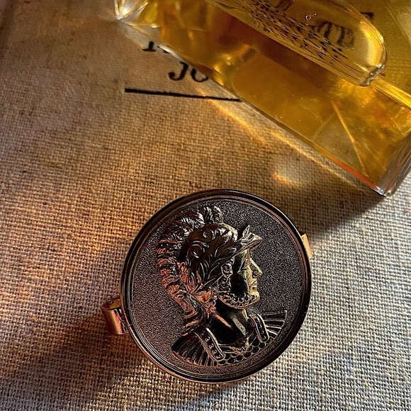 Vintage Napier Roman Coin style scarf ring pin - Picture 1 of 11